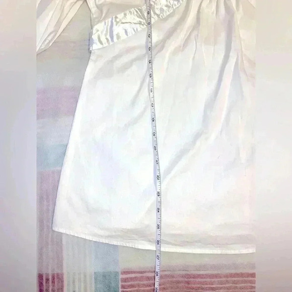 💥🏵️ Victorian style 97% Cotton Shirt  (pure white)& White and Blue neckerchief - Picture 8 of 10